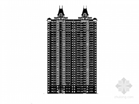 高层住宅含节能资料下载-[黑龙江]现代风格高层住宅廉住房建筑施工图（含多栋建筑 知名甲级设计院）