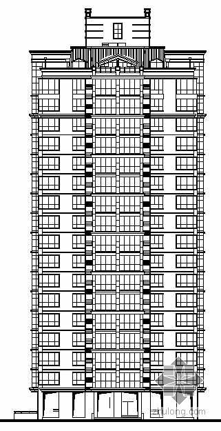 宿舍式公寓资料下载-[江苏]某巴黎式公寓楼及会所建筑施工图