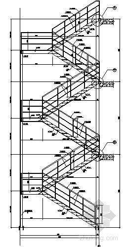 钢结构室外楼梯做法资料下载-户外楼梯结构详图