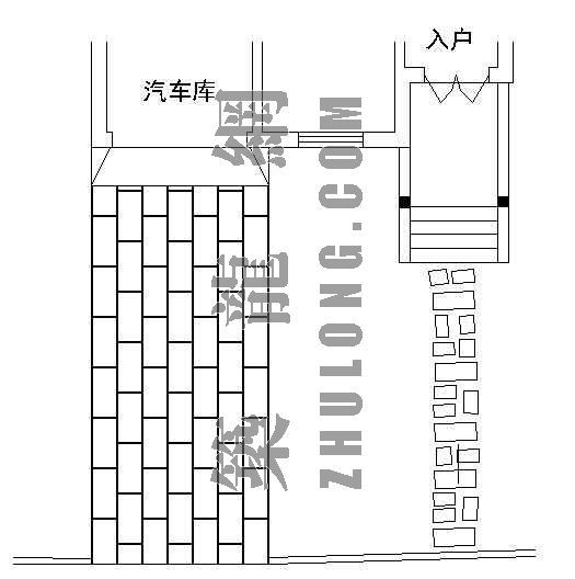 园路平面铺装图2资料下载-入户铺装平面图（二）