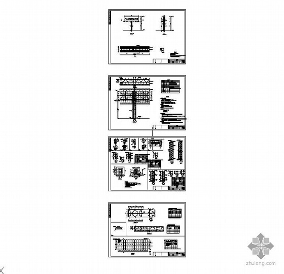 两个路边钢结构广告牌结构设计图-4