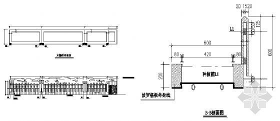 木栅栏施工图-4