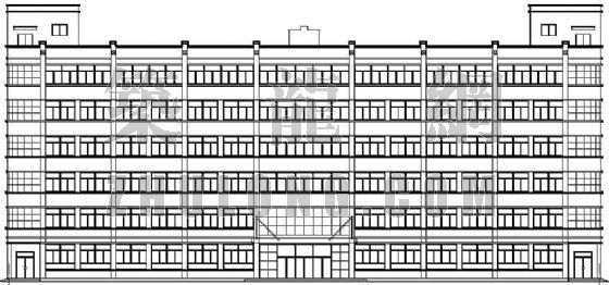 框架办公楼建筑设计资料下载-某综合办公楼建筑设计方案