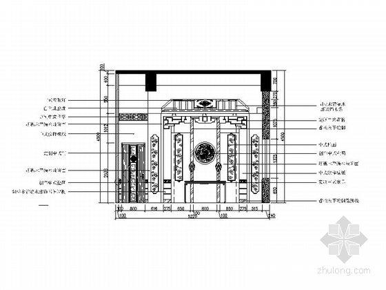 [原创]复古高档中式餐厅室内设计CAD施工图（含设计方案）-[原创]复古高档中式餐厅室内设计立面图