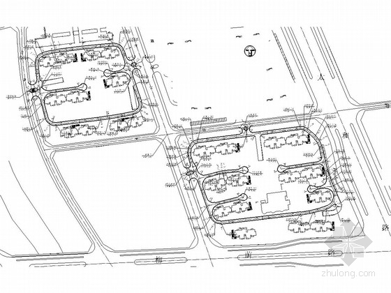 小区的道路图资料下载-小区道路雨污水管道工程设计图（8张）