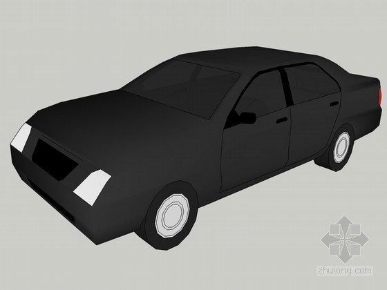 简单轿车SketchUp模型下载