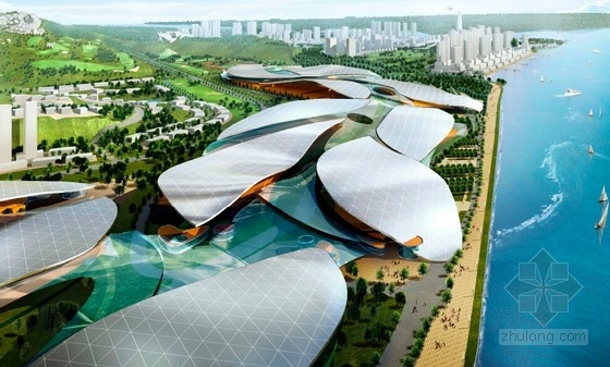 华南设计说明资料下载-[珠海]现代风格知名国际会展中心规划设计方案文本（会议度假区）