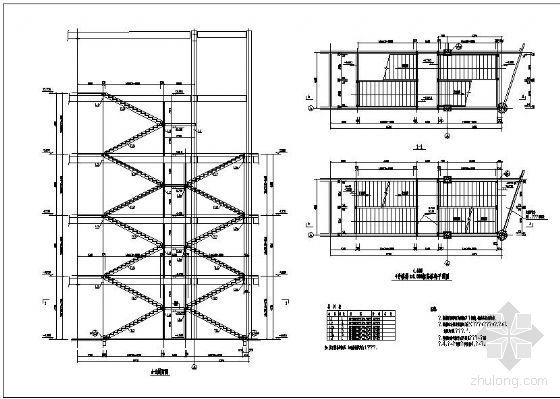 钢管钢楼梯资料下载-某双剪钢楼梯详图