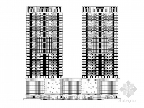 28层高层办公建筑资料下载-[深圳]28层高层商住楼建筑施工图