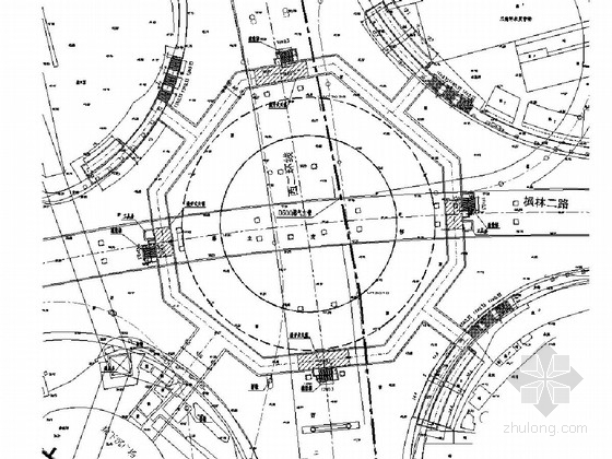 环形交叉路口cad资料下载-市政配套设施工程交通枢纽地道施工图（环形地道 含排水照明装修）