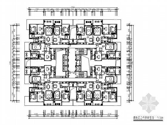 北京国际公寓精装资料下载-[深圳]某现代精装国际公寓偶数层户型室内竣工图
