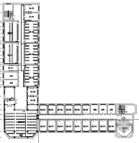 六层学校综合楼方案资料下载-某学校五层综合楼综合布线图纸