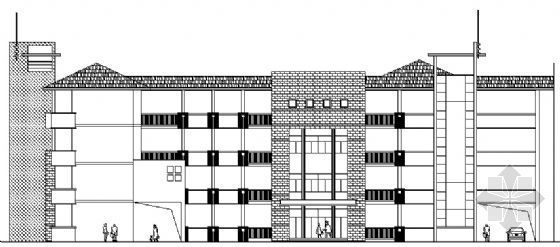 教学楼建筑方案设计资料下载-某四层小学教学楼方案设计图