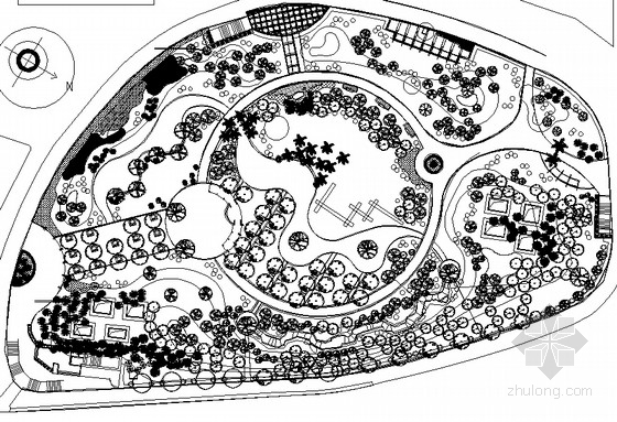 绿地广场排水设计资料下载-绿地广场设计平面图