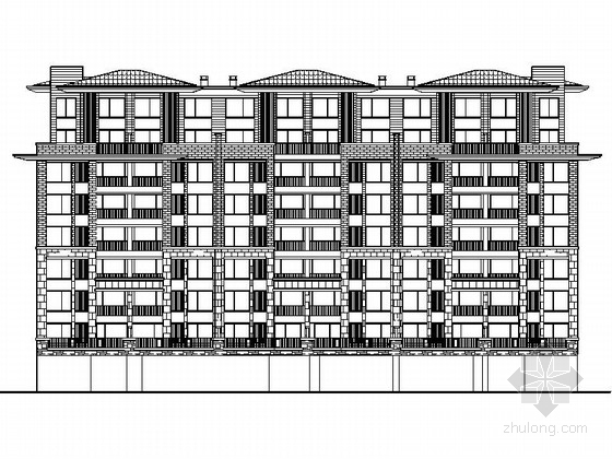 别墅施工图毕业设计资料下载-[毕业设计]八层洋房别墅住宅区规划设计施工图