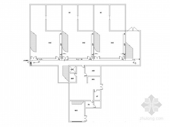 [湖南]幼儿园建筑智能化系统工程施工图（最新设计）-一层弱综合楼弱电平面图 