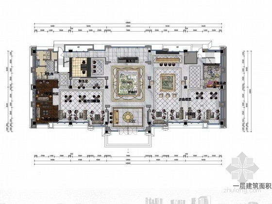 新古典主义风格解析资料下载-[涿州]奢华欧式新古典主义风格售楼处室内设计方案