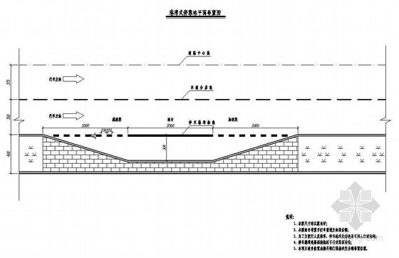 港湾式停靠站平面图资料下载-城市III级主干道港湾式公交停靠站布置节点详图设计