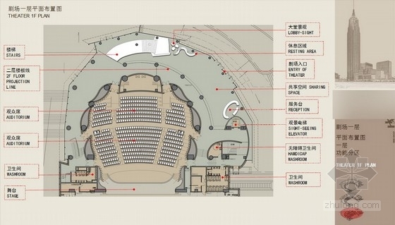 剧场室内设计施工图资料下载-[江苏]某传媒中心现代风格剧场室内设计方案图