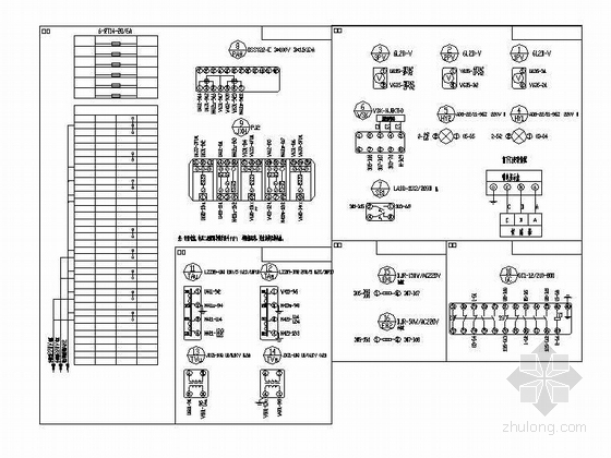 计量柜控制原理图资料下载-张家港某项目高压柜原理图及接线图