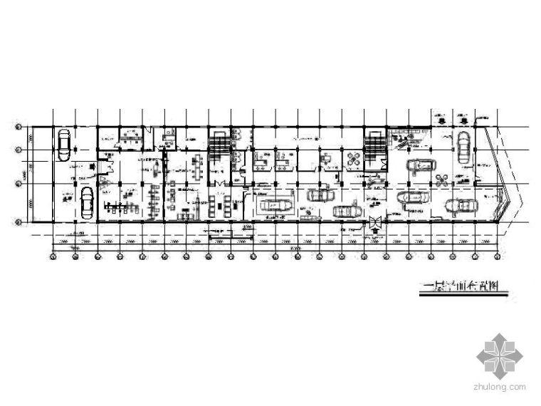 装修设计展厅资料下载-某4S店装修设计施工图