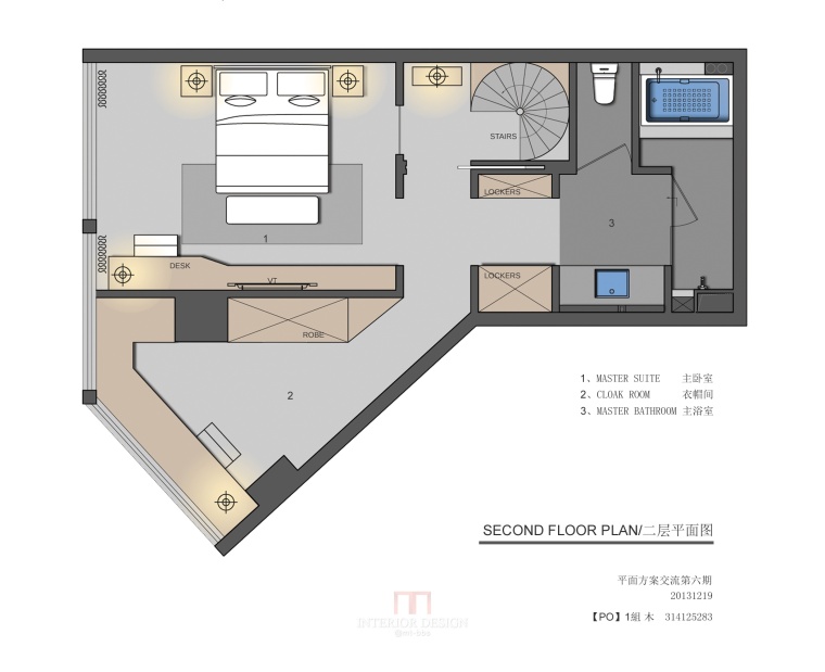 一套完整的室内设计方案资料下载-一个LOFT户型15个室内设计方案