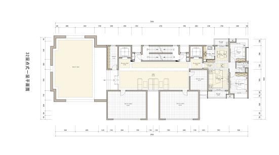 [深圳]高品质现代风格沿河住宅建筑设计方案文本-高品质现代风格沿河住宅建筑平面图