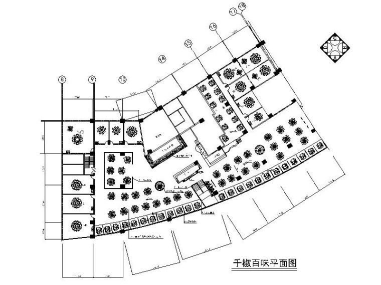 中式餐饮建筑室内设计资料下载-[重庆]知名连锁餐饮新中式特色火锅店室内设计施工图