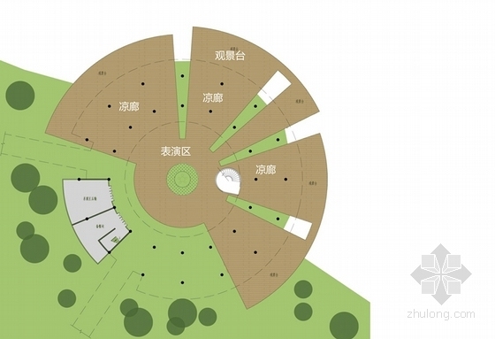 [四川]现代风格小型展览馆设计方案文本(含CADSU)-现代风格山地展览馆设计方案平面图