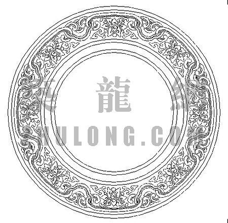 中式门连窗cad资料下载-中式窗030