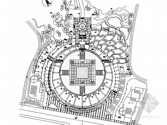景观设计施工图dwg资料下载-[重庆]时尚广场景观设计施工图