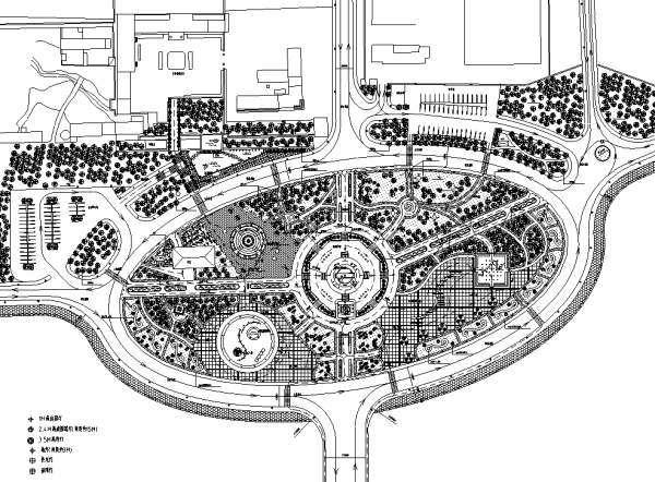 广场景观绿化设计CAD平面图57套-特色广场景观绿化平面图