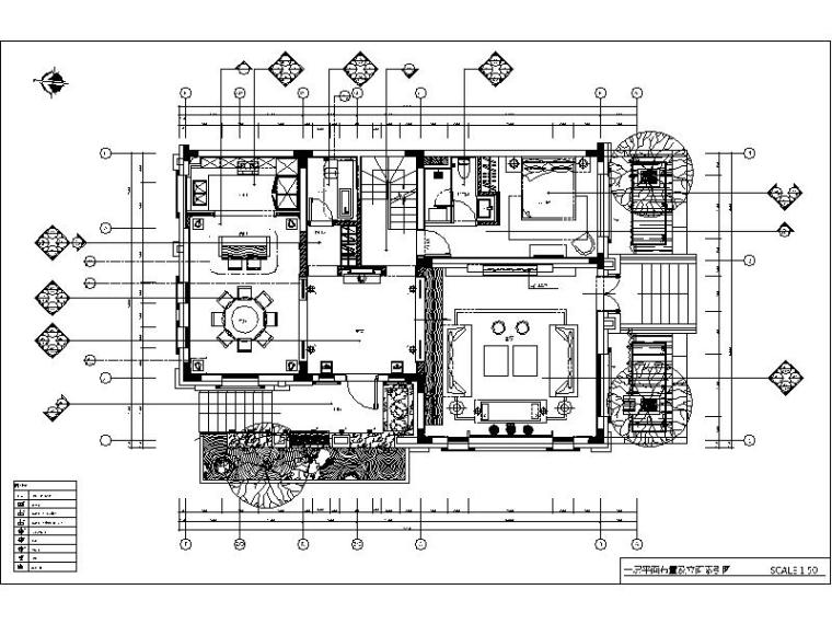 长春餐厅设计资料下载-[长春]某别墅样板房设计施工图