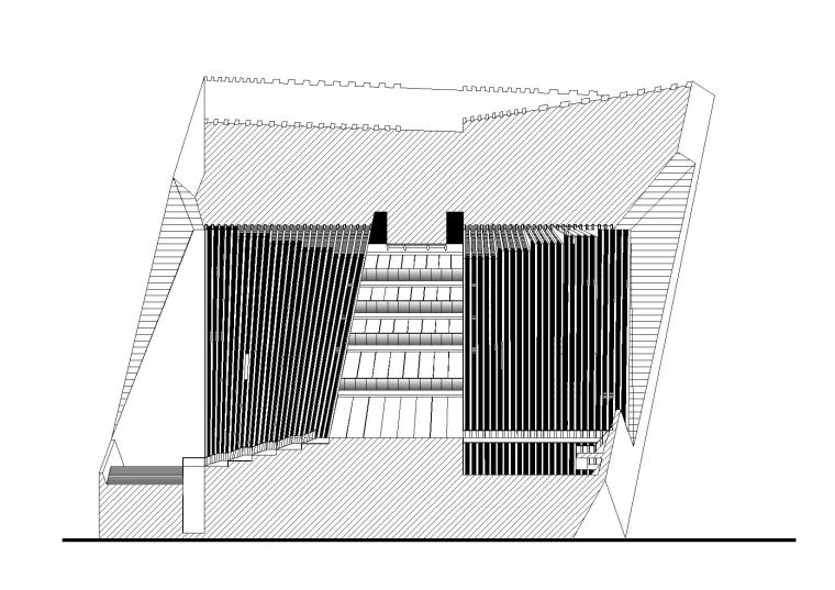 四川大学科学与艺术中心教学楼设计施工图-立面图