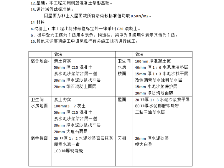 土木工程毕业设计砖混资料下载-4109平米五层砖混宿舍楼毕业设计计算书（Word，22页）