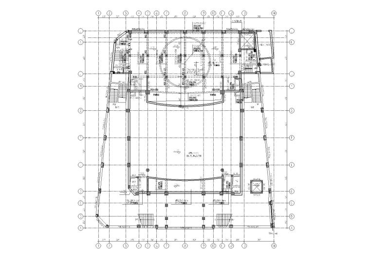 栏杆建筑施工图资料下载-某戏院框架结构改造加固全套施工图5大专业