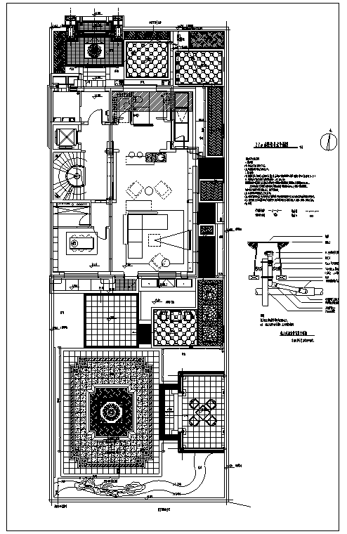 [北京]江南水乡新中式别墅庭院景观设计全套施工图（附景观效果图）-样板区水景设计系统详图