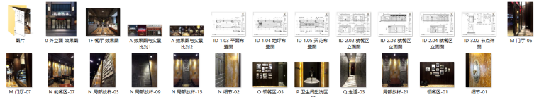 [江苏]五味一品牛肉面餐厅效果图方案-总览图