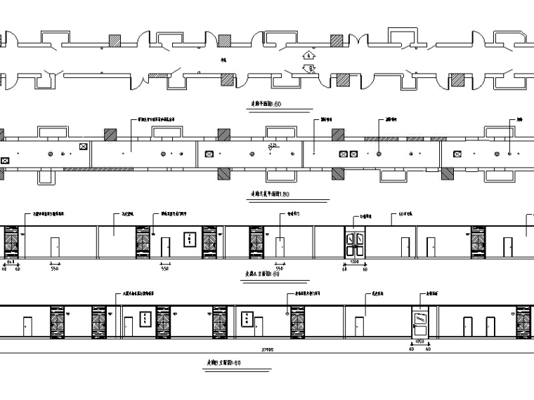 展馆施工图cad资料下载-高层宾馆平面施工图CAD