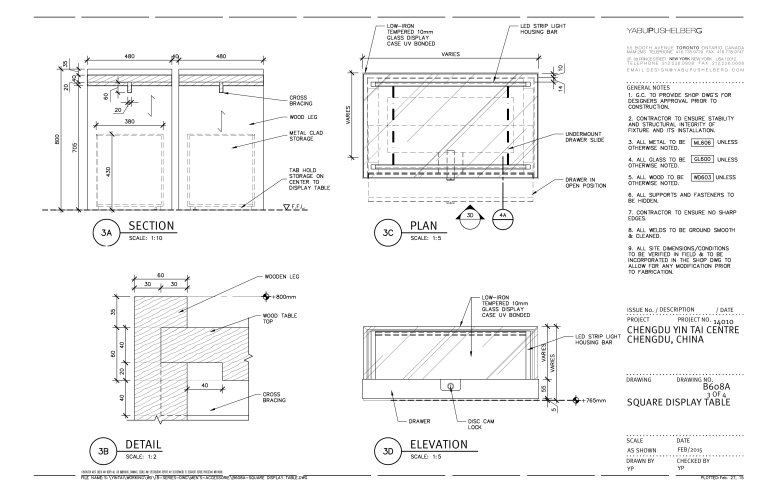 [Yabu]成都银泰购物中心MILLWORK木制品家具定制CAD图纸-10