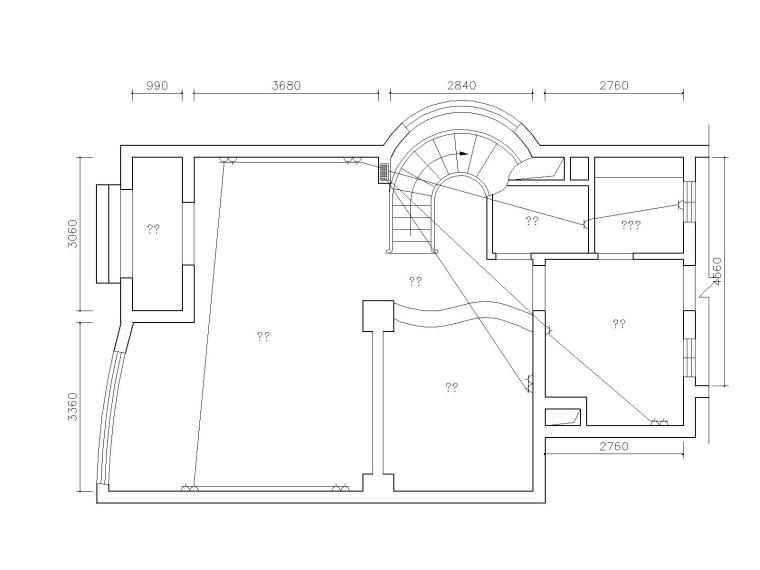 矩形布局排版设计图资料下载-214套别墅室内装饰户型布局CAD设计图（附预算图集）