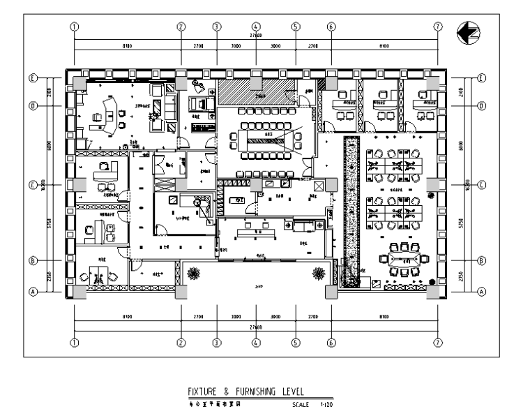 建筑工程办公室设计资料下载-[四川]泽嘉建筑工程办公空间设计施工图（附效果图）