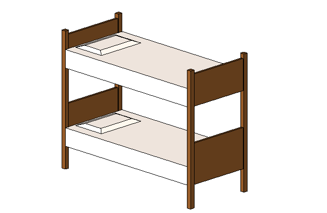 bim族库-revit族文件-床铺_2