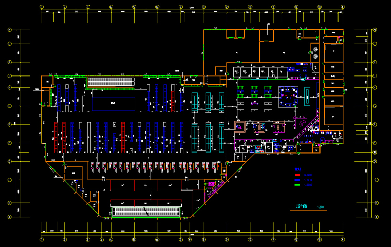 某大型超市建筑设计（施工图CAD）-大型超市建筑设计施工图2