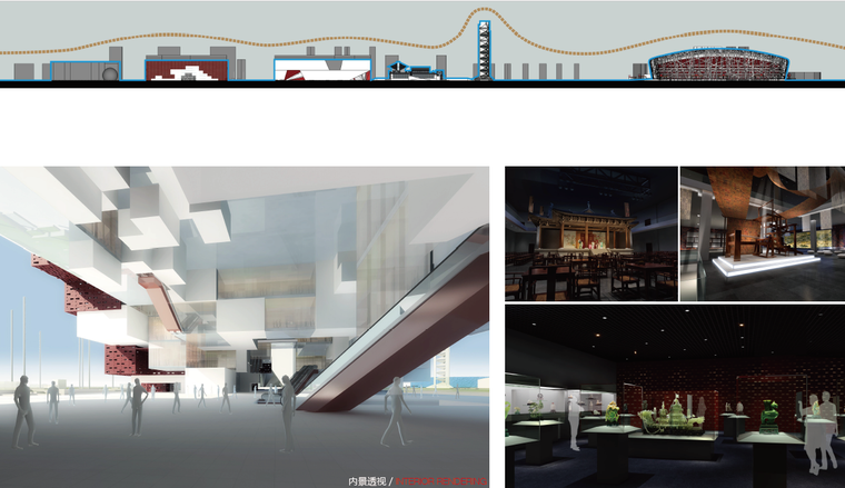 中国工艺美术馆建筑设计方案文本-场景分析图