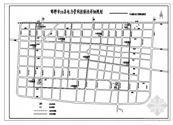 小区电力管网规划图资料下载-邯郸市某县城综合管网控制性详细规划