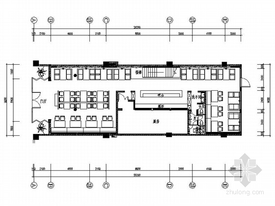 茶餐厅平面图施工图CAD资料下载-[湖北]小情调浪漫艺术茶餐厅室内施工图（含效果图）