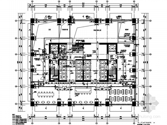 [北京]知名地产大型超高层商业广场建筑全套施工图（含AB两座建筑及车库）-知名地产大型超高层商业广场各层平面图