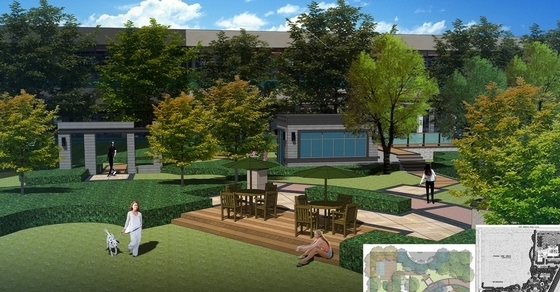 [济南]复合型精品住宅小区景观规划设计方案-景观效果图