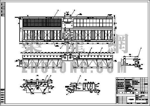 三级沉淀池CAD节点资料下载-混凝沉淀池初步设计图